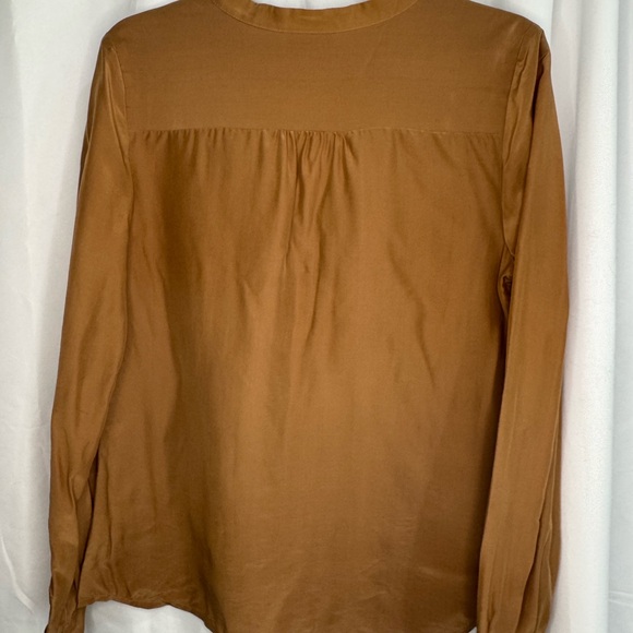 Halogen Brown Silky Women's Blouse - Picture 2 of 2